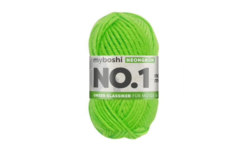 myboshi Wolle Nr.1 neongrün