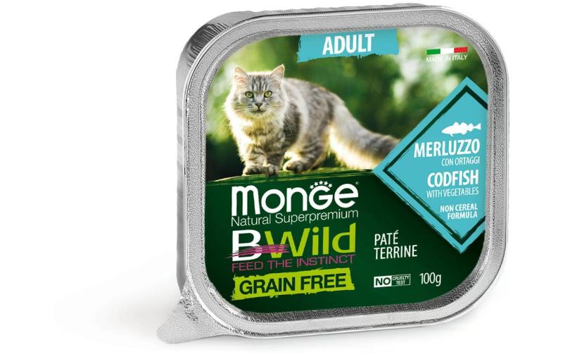 Monge Cat Bwild GF Adult Codfish 100g