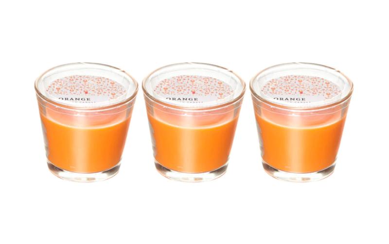 balthasar Duftkerzen Orange im Glas,3Stk