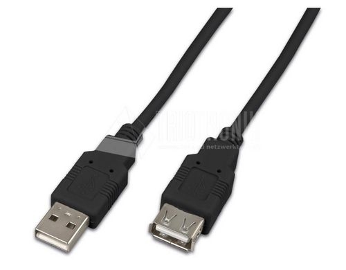USB2.0-Kabel A-A: 15cm, bis 480Mbps