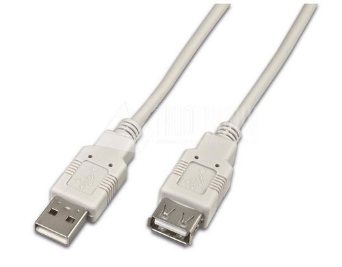 USB2.0-Kabel A-A: 5.00m, bis 480Mbps