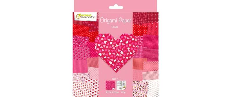 Avenue Mandarine Papier Origami Love