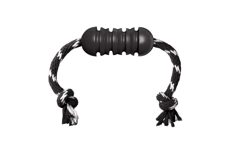 Kong Extreme Dental mit Seil schwarz,