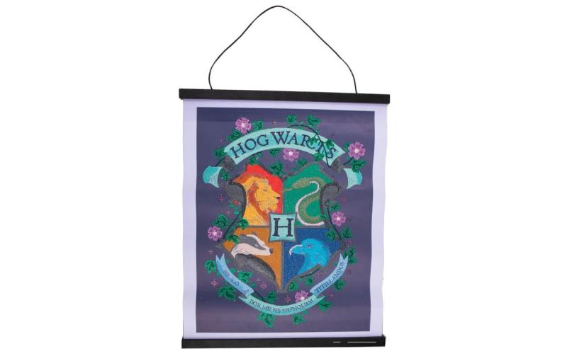 Crystal Art Scroll Hogwarts Wappen