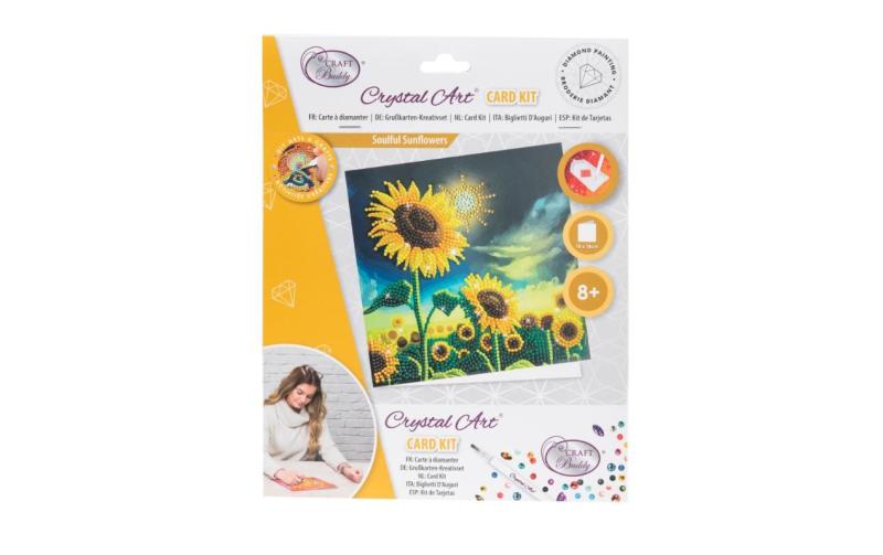 Crystal Art Card Sonnenblume