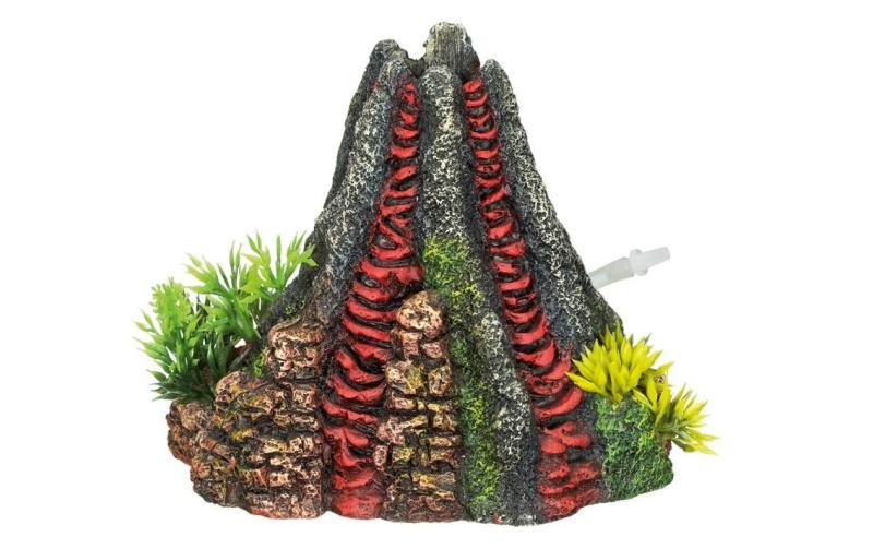Nobby Aqua Orn. Vulkan mit Pflanzen