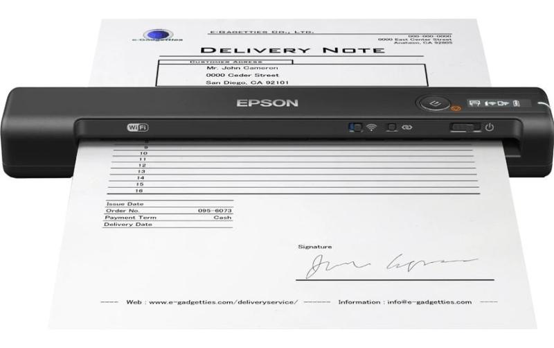 EPSON Workforce ES-60W scanner, 600x600dpi