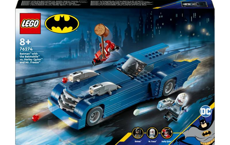 LEGO Batman im Batmobil vs. Harley Quinn