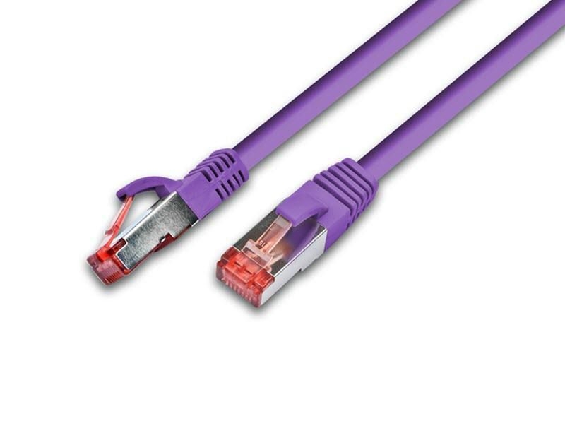 Wirewin Patchkabel: S/FTP, 20m, violett
