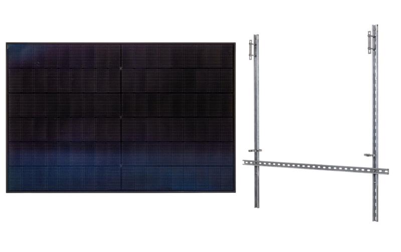 F.power Solarpanel Black + Halterung KIT