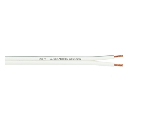 AUDIOLAB Hiflex LS-Kabel, 2x0.75mm² weiss