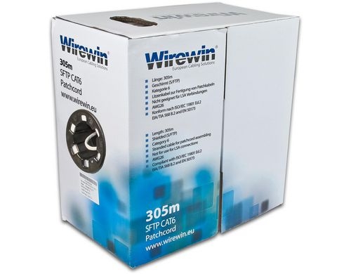 Wirewin Patchkabel: S/FTP, PIMF,  305m