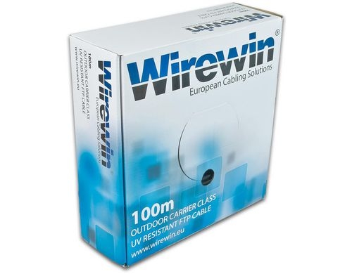 Wirewin Patchkabel: F/UTP, 100m, Outdoor