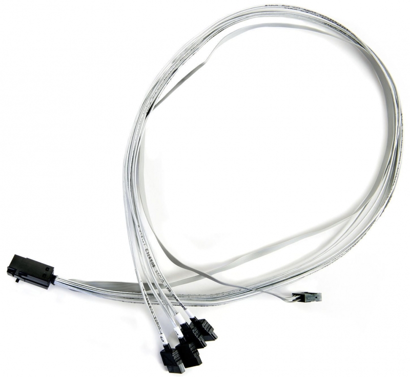 Adaptec HD-SAS Kabel: SFF-8643-4xSATA, 1m