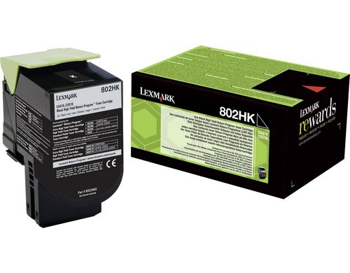 Toner Lexmark 80C2HK0 black, 2500 Seiten