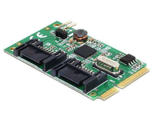 DeLock: Mini-PCIexpress 2 Port SATA3 Kontr.