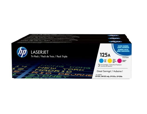 HP Toner 125A - CMY 3er-Pack (CF373AM)