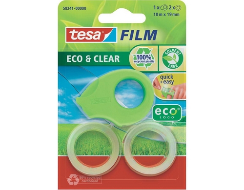 Tesa Eco&Clear im mini Abroller ecoLogo