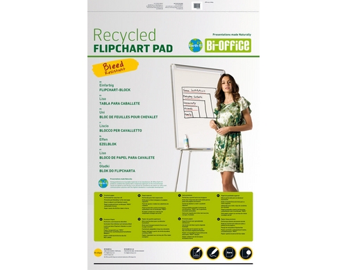 Bi-Office Flipchartpapier 20 Blatt,5er Pack