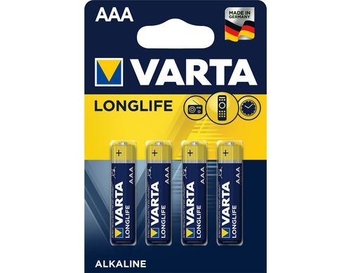 VARTA Longlife AAA, 1.5V, 4Stk