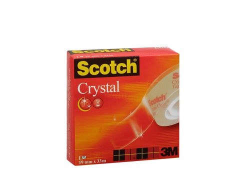 3M Scotch Crystal 19mm x 33m kristallklar