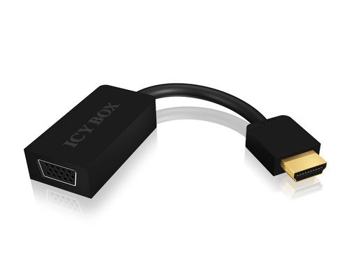ICY BOX IB-502 HDMI zu VGA, schwarz