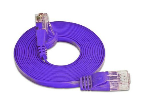Wirewin Slim Patchkabel: UTP, 0.5m, violett