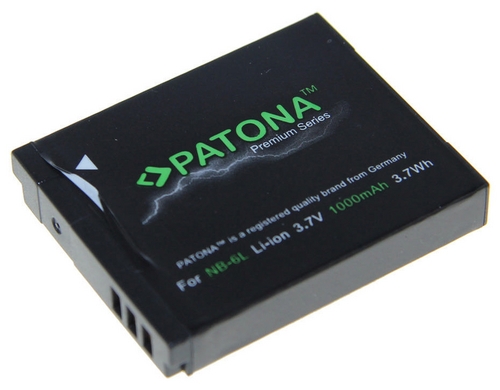 PATONA Premium Akku NB-6L, 1000 mAh / 3.7V