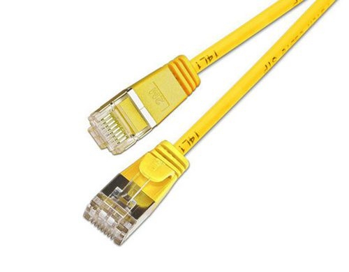 Slim Wirewin Pachkabel: U/FTP, 15cm, gelb