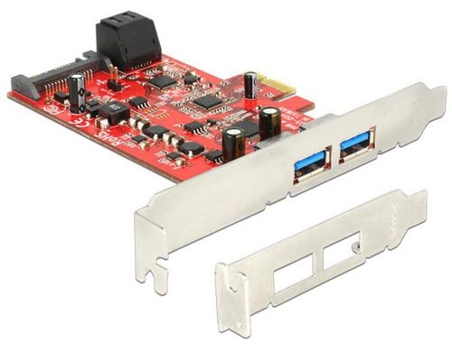 DeLock: 2xSATA + 2xUSB3  PCI-Ex1 Kontroller