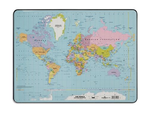 Durable Schreibunterlage mit Weltkarte