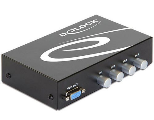 Delock 4Port VGA+Audio Switchbox