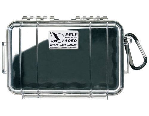 PELI Micro Case 1050, schwarz transparent