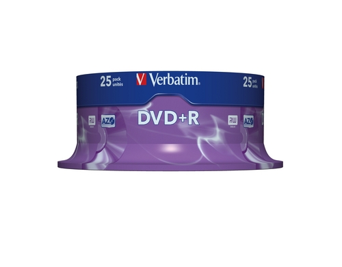 Verbatim DVD+R Medien 4.7GB,16x,25er Spind