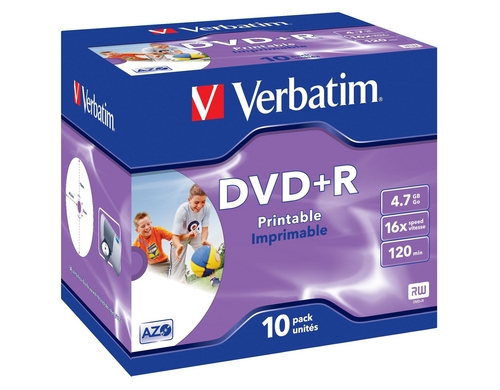 Verbatim DVD+R Medien 4.7GB,16x,10er Pack