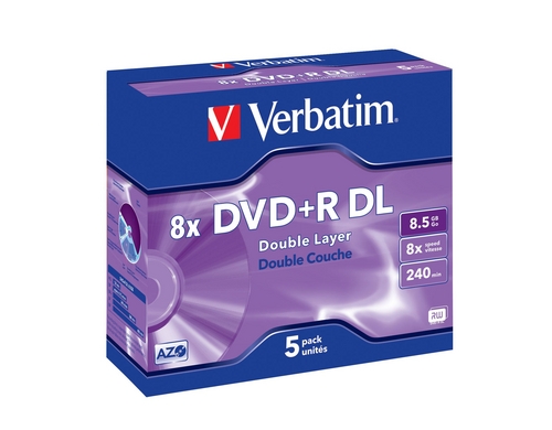 Verbatim DVD+R 8x Double Layer 8.5GB,5P.