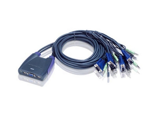 Aten CS64US: USB VGA KVM Switch,4Port,Audio