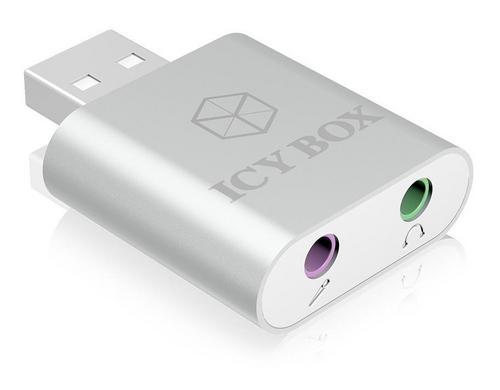 ICY BOX IB-527 USB zu Mikrofon und Kopfh