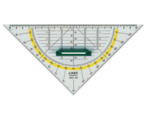 Linex: Geometriedreieck m. Grif 22.5cm