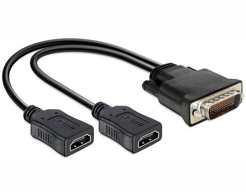 Delock DMS-59 zu 2x HDMI Adapter, 20cm