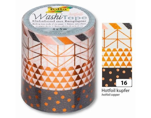 Folia Washi Tape Hotfoil kupfer
