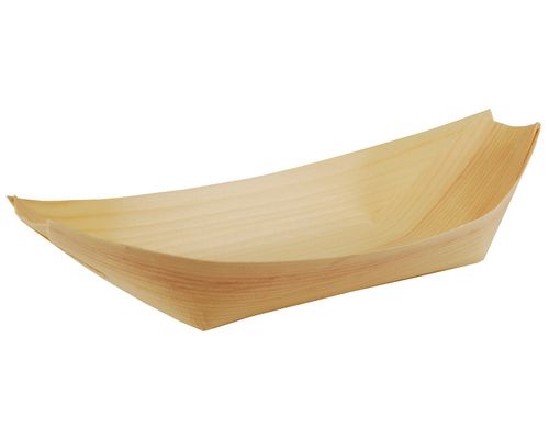 Papstar Holz-Fingerfood-Schalen Schiffchen