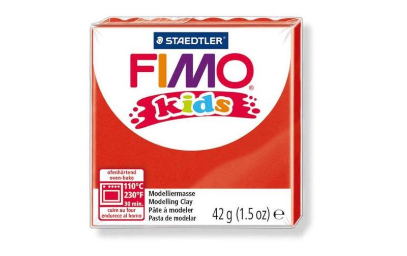 FIMO kids Modelliermasse Glitter rot