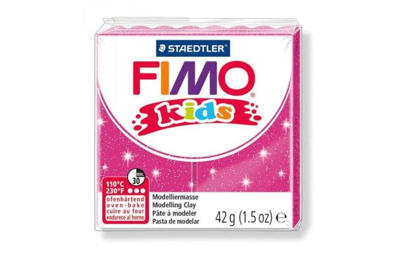 FIMO kids Modelliermasse Glitter pink