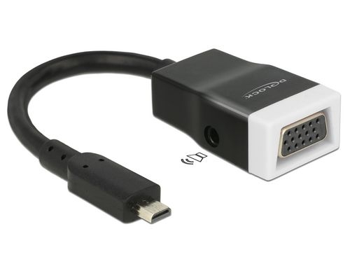 Monitorkonverter Micro-D HDMI zu VGA+Audio