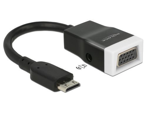Monitorkonverter Mini-C HDMI zu VGA+Audio