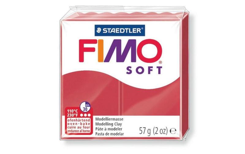 FIMO Soft Modelliermasse kirschrot