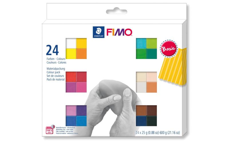 FIMO Soft Modelliermasse Set 24 x 25g