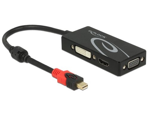 Monitoradapter Mini-DP zu HDMI/DVI-D/VGA