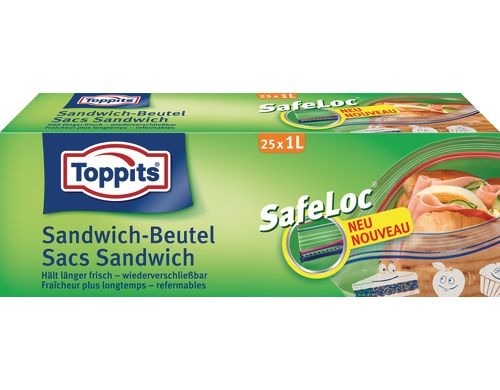 Toppits Sandwichbeutel Safeloc